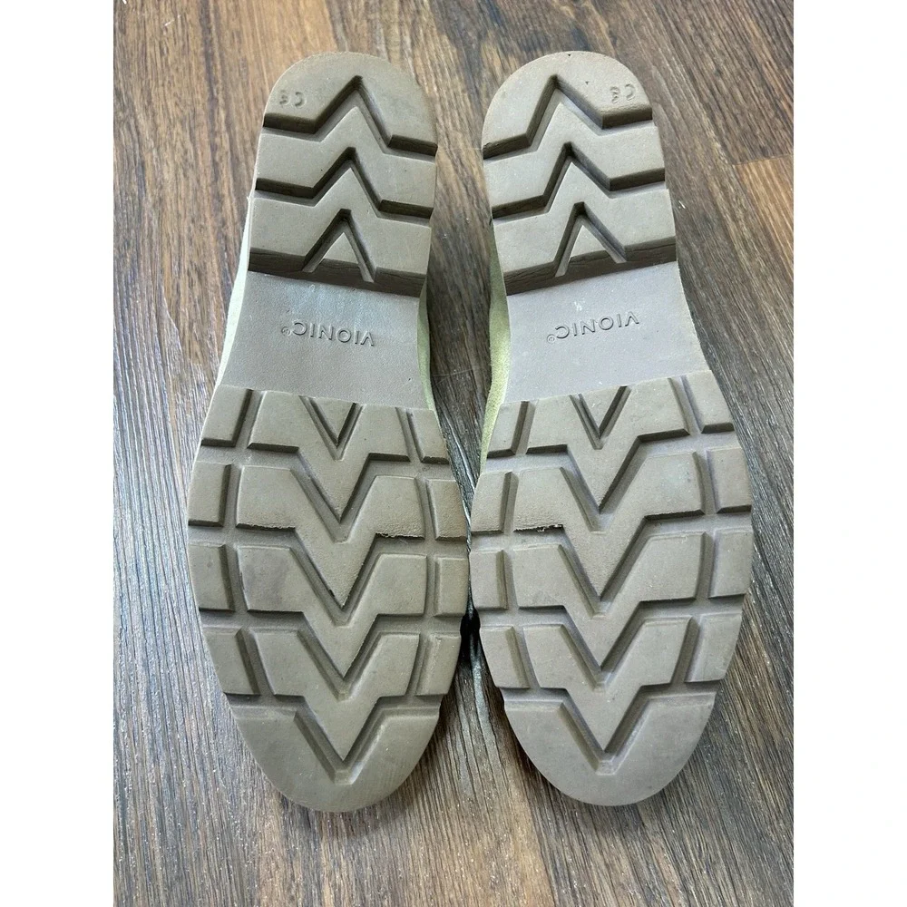 Vionic Cheryl II Women's Size 10 Sand Suede Arch Support Loafers